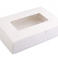 Papierová krabica s priehľadom10 - 10ks