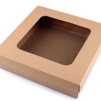 Darčeková krabica s priehľadom4 - 4ks