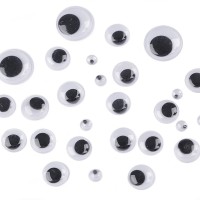 Plastové oči MIX veľkostí1 - 1sáčok