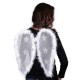 Anjelské krídla s perím a glitrovými hviezdami 1ks