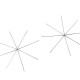Vianočná hviezda / vločka drôtený základ na korálkovanie Ø9 cm2 - 2ks