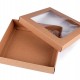 Papierová krabica s priehľadom4 - 4ks