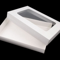 Papierová krabica s priehľadom4 - 4ks