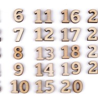 Čísla na výrobu adventného kalendára / 1-241 - 1sáčok