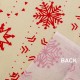 Vianočná bavlnená látka recyklovaná hviezdy 1m