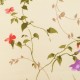Bavlnený flanel listy a kvety 1m