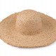 Dámsky letný klobúk / slamák na dozdobenie s ostrapkaným okrajom 1ks