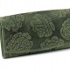 Dámska peňaženka kožená ruža, ornamenty 9,5x18 cm 1ks