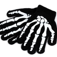 Detské pletené rukavice svietiace v tme 1pár