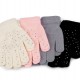 Dámske / dievčenské pletené rukavice s kamienkami 1pár