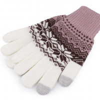 Dámske / dievčenské pletené rukavice nórsky vzor 1pár