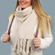 Zimný šál pletený 28x170 cm 1ks