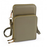 Peňaženka s vreckom na mobil cez rameno crossbody 11,5 x18 cm 1ks