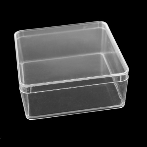 Plastová krabička / box s vekom 9,5x9,5x4 cm 1ks