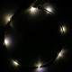 Dekorácia vianočný svietiaci LED kruh Ø19,5 cm na zavesenie 1ks
