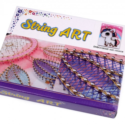 Kreatívna sada String Art - tvoríme so šnúrkami 15x20 cm 1sada