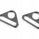 Trojuholníkový kovový prievlak šírka 31 mm2 - 2ks