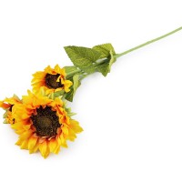 Umelá slnečnica s tromi kvetmi 1ks