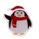 Vianočné gélové samolepky na okno - snehuliak, tučniak1 - 1ks