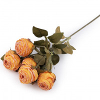 Umelá kytica ruže vintage 1ks