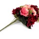 Umelá kytica ruže a hortenzie 1zväzok