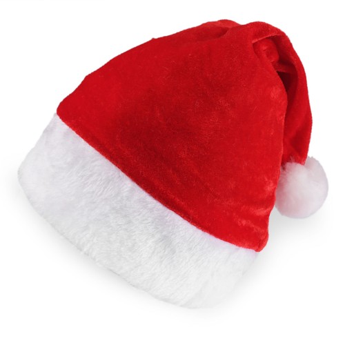 Detská vianočná zamatová čiapka1 - 1ks