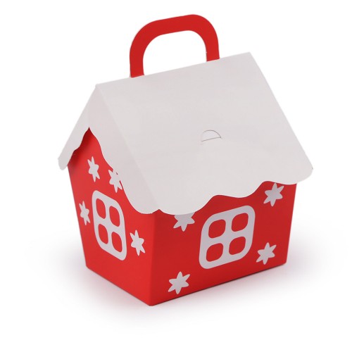 Vianočná darčeková krabička domček2 - 2ks