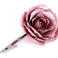 Dekorácia ruža s klipom Ø7 cm 1ks