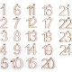 Drevené čísla na výrobu adventného kalendára 1-24 1sada