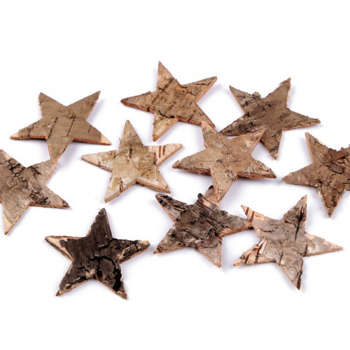 Hviezdy z brezovej kôry10 - 10ks