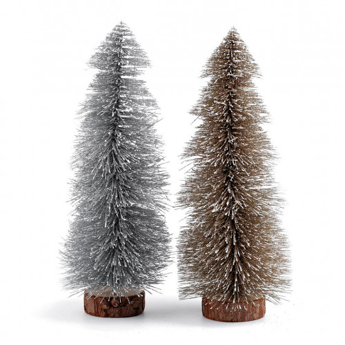 Dekorácia vianočný stromček s glitrami 1ks