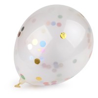 Nafukovacie balóniky s konfetami 10ks
