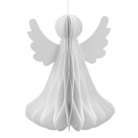 Papierový skladací anjel na zavesenie 24 cm 1ks