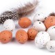 Dekoračné prepeličie vajíčka na aranžovanie s perím 1sáčok