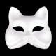 Karnevalová maska - škraboška na domaľovanie zvieratká 1ks
