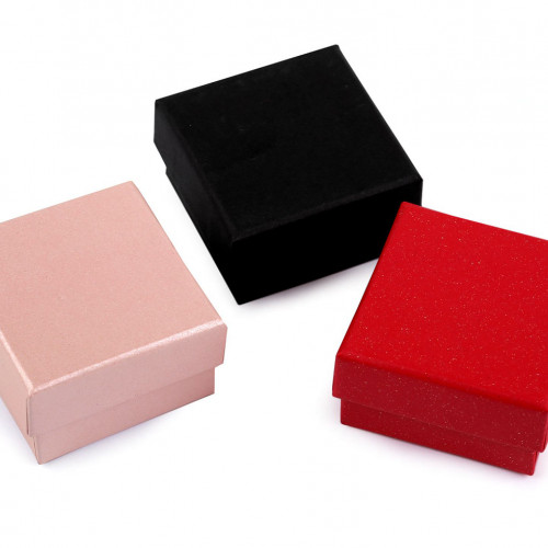 Krabička na šperky 5,5x5,5 cm2 - 2ks