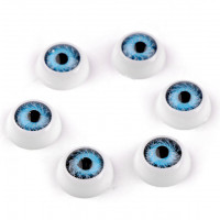 Plastové oči na nalepenie Ø12 mm6 - 6ks