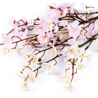 Umelá vetvička čerešňový kvet 1ks