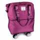 Skladacia cestovná taška veľkokapacitná s kolieskami 55x30-50 cm 1ks