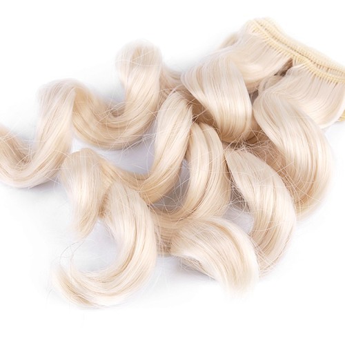Vlasy pre bábiky vlnité 25 cm blond
